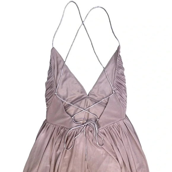 Tobi Jamee Plunging Neckline Maxi Dress NWT | Mauve | Size S - Picture 7 of 10